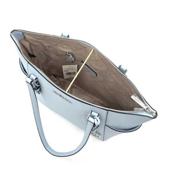 Michael Kors Large Charlotte Tote Bag Light Blue (NWT) - Picture 5 of 8